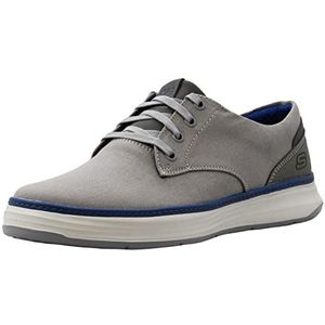 Skechers Heren Moreno Canvas Oxford Schoen, Grijs 037, 44 EU