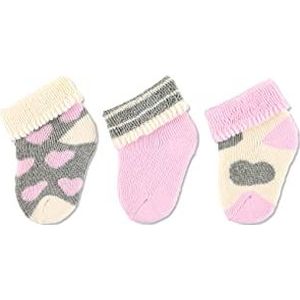 Sterntaler Eerste sokken verpakking van 3, leeftijd: vanaf 0 maanden, maat: pasgeborenen (Fabrikant maat: 0), roze, one size