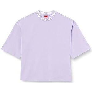 HUGO Dinaya T-shirt voor dames, Light/Pastel Purple534, L