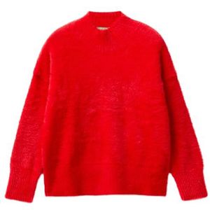 United Colors of Benetton Pullover met rolkraag M/L, Rood, 140 cm
