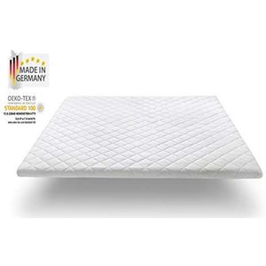 Nova Sleep Topper 180 x 200 cm traagschuim topper H2, premium hoogte 7 cm, RG 50 zacht, 300 gram anti-allergene watten