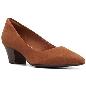 Clarks Roseville Echo Clog voor dames, Donkerbruin S, 37.5 EU