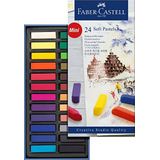 Faber-Castell 128224 - mini softpastelkrijt STUDIO KWALITY, etui met 24 stuks