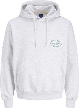 Jack & Jones - Joryork Graphic Hoodie - Helder Wit - Sweatshirt