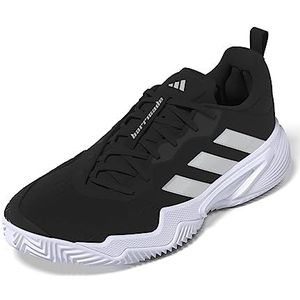 adidas Barricade Cl W, Shoes-Low (Non Football) dames, Core Black/Silver Met./Ftwr White, 38 EU, Core Zwart Zilver Met Ftwr Wit, 38 EU