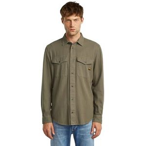 G-STAR Marine Slim Shirt met lange mouwen, bruin (Turf Gd D24963-d454-c982), XS