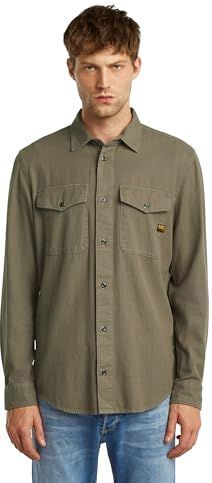 G-STAR Marine Slim Shirt met lange mouwen, bruin (Turf Gd D24963-d454-c982), XS