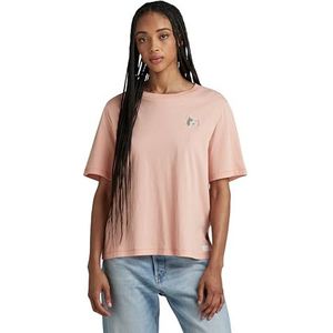 G-NA Badge Boxy, roze (Deep Berry Shake D24511-a870-b115), XXS