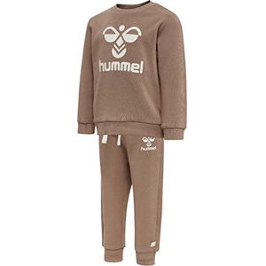 hummel Uniseks Baby HMlarine Crewsuit Track Suit, Beaver FUR, 56 EU