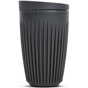 Huskee 12 oz Cup & Deksel - Enkele Retail Pack (houtskool)