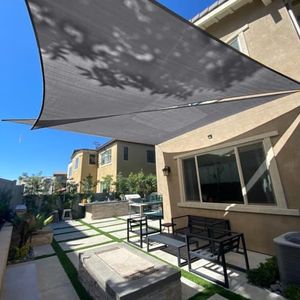 SUNLAX Zonneschermzeil, 30 x 30 x 30 cm, donkergrijs (grijs) driehoekige luifeltinten voor buitenterras, pergola, zonnescherm, UV-blokkerende canovashoezen