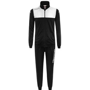 Kappa Alfon trainingspak voor jongens, zwart/wit, XL