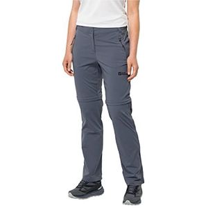 Jack Wolfskin Dames Glastal Zip Off Broek W Wandelbroek, Dolphin, 40, Dolfijn, 66