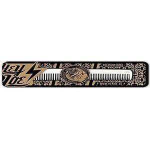 HEY JOE - Premium Aluminium Comb | Professionele kam van aluminium voor tondeuse details op nek en hoge zones | Afmetingen: 175 x 27 x 2 mm