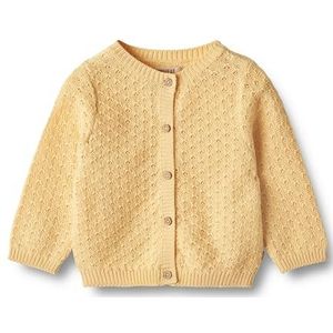 Wheat - Gebreid vest Magnella voor meisjes, GOTS-gecertificeerd, duurzaam, 5001 Pale Apricot, 74 cm