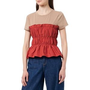 myMo T-shirt voor dames, donkerrood, XS