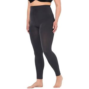 Ulla Popken Dames, zachte voering, elastische tailleband, thermische kousenfleggings, donkergrijs, 42-44