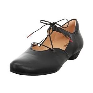 Think! dames GRACE chromfrei gegerbte nachhaltige Halbschuhe, SCHWARZ 0000