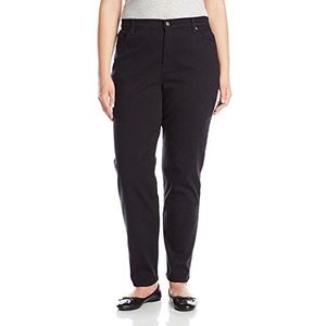 Gloria Vanderbilt Dames Jeans, Zwart, 18 W