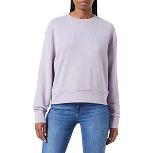 MUSTANG Dames Bea C Logo Print Sweatshirt, Wisteria 8176, S