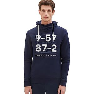 TOM TAILOR Sweatshirt voor heren, 10668 - Sky Captain Blue, L