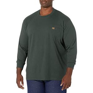 Wrangler Riggs Workwear Heren T-shirt met lange mouwen, bosgroen, groot