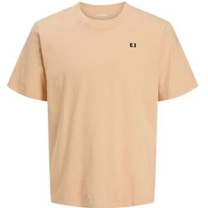 JJ REBEL Jrebflag Rebel Logo Tee Ss Crew Neck voor heren, abrikoos ijs, S