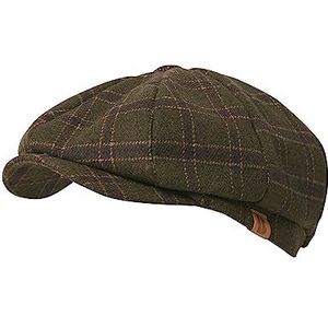 Joe Browns Geruite Baker Boy Hat voor heren, bruin, eenheidsmaat, Bruin Multi, Eén Maat