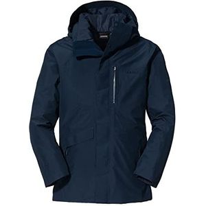 Schöffel Warschau M 3-in-1 parka voor heren, wind- en waterdichte winterjas, parka van Gore-Tex met gewatteerde, uitritsbare binnenjas