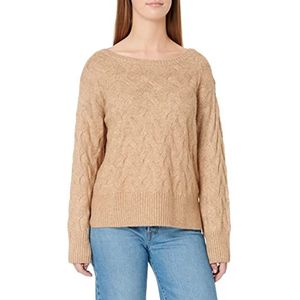 TOM TAILOR Dames Gebreide trui 1032629, 30263 - Soft Light Camel Melange, L