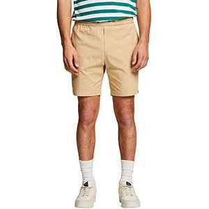 Esprit Collection Pull-on shorts van katoen-popeline, zand, 32W