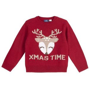 Chicco, Kersttrui voor kinderen, warm en zacht gebreid katoen, machinewasbaar, kleding voor jongens en meisjes, cadeau-idee, ontworpen in Italië, rood (3), 18