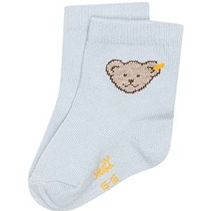Steiff Basic babysokken GOTS uniseks - kinderen, lichtblauw, blauw, 14