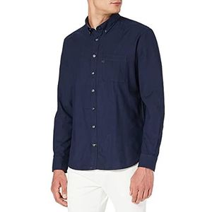 camel active Heren 4091119s01 Overhemd, nachtblauw, S