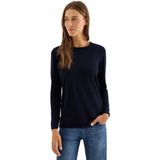 Cecil - Gebreide Trui - Urban Dark Blue - Lange Mouwen - Ronde Hals