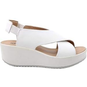 Igi&Co D.Candy Damessandalen met sleehak, wit, 36 EU, Wit, 36 EU