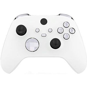 eXtremeRate Knoppen Buttons voor Xbox Serie S X Controller,Vervangende Toetsen Knop LB RB LT RT Bumpers Triggers D-pad ABXY Start Back Sync Share voor Xbox Serie X/S Controller-Chroom Zilver