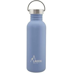 RVS fles Basic Steel Bottle 750ml S/S Cap - Blauw