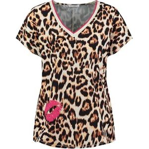 KEYLARGO Vrouwen Blouse WB Lips V-hals, beige (1004), XS