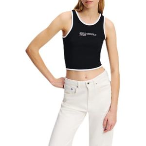 KARL LAGERFELD - Outline Logo Top - Wit - Katoen
