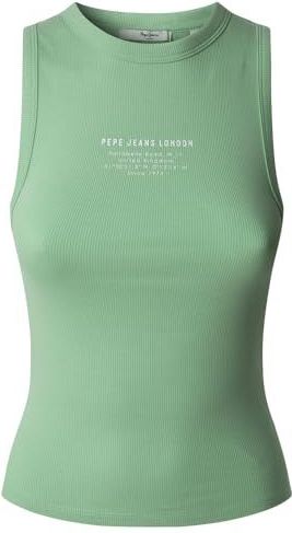 Pepe Jeans - Viv - Tanktop - Effen - Katoenmix - Slim Fit