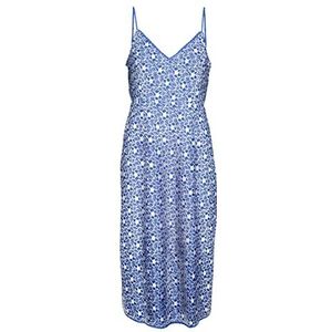 VERO MODA - Jurk 'SONEY' - Blauw/Wit - 3/4 Lengte - Mouwloos