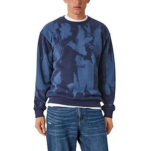 Q/S designed by Heren sweatshirt met lange mouwen, blauw, XS