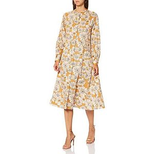 bugatti elegante damesjurk met bloemenpatroon, messing, 40