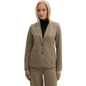 TOM TAILOR Damesblazer, 36987 - Cargo Beige Mini Pepita, XXL