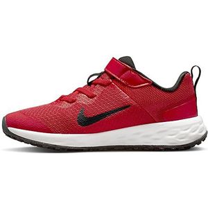Nike Revolution 6 Sneakers voor kinderen, uniseks, University Red Black, 22 EU