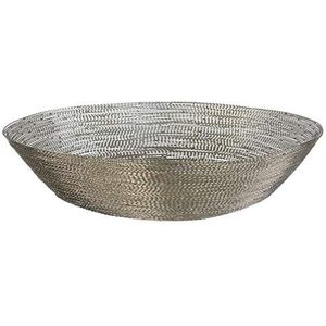 Premier Housewares decoratieve schaal, metaal, zilverkleurig, zilver, 35x35x5