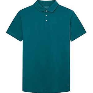 Hackett London Heren GMD Jersey Ss Polo Shirt, Zee Groen, S