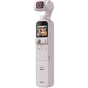 DJI Pocket 2 Exclusieve Combo (Sunset White) - Vlogcamera in zakformaat, 3-assige gemotoriseerde gimbal, 4K-videorecorder, 64MP foto, ActiveTrack 3.0, YouTube TikTok-video, voor Android en iPhone