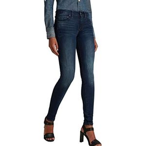 G-Star Raw dames Midge Zip Skinny Jeans met Midge-taille, Blauw (Dk leeftijd 6553-89), 23W / 28L